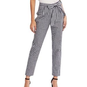 Free People West Side Tie Gingham Pants